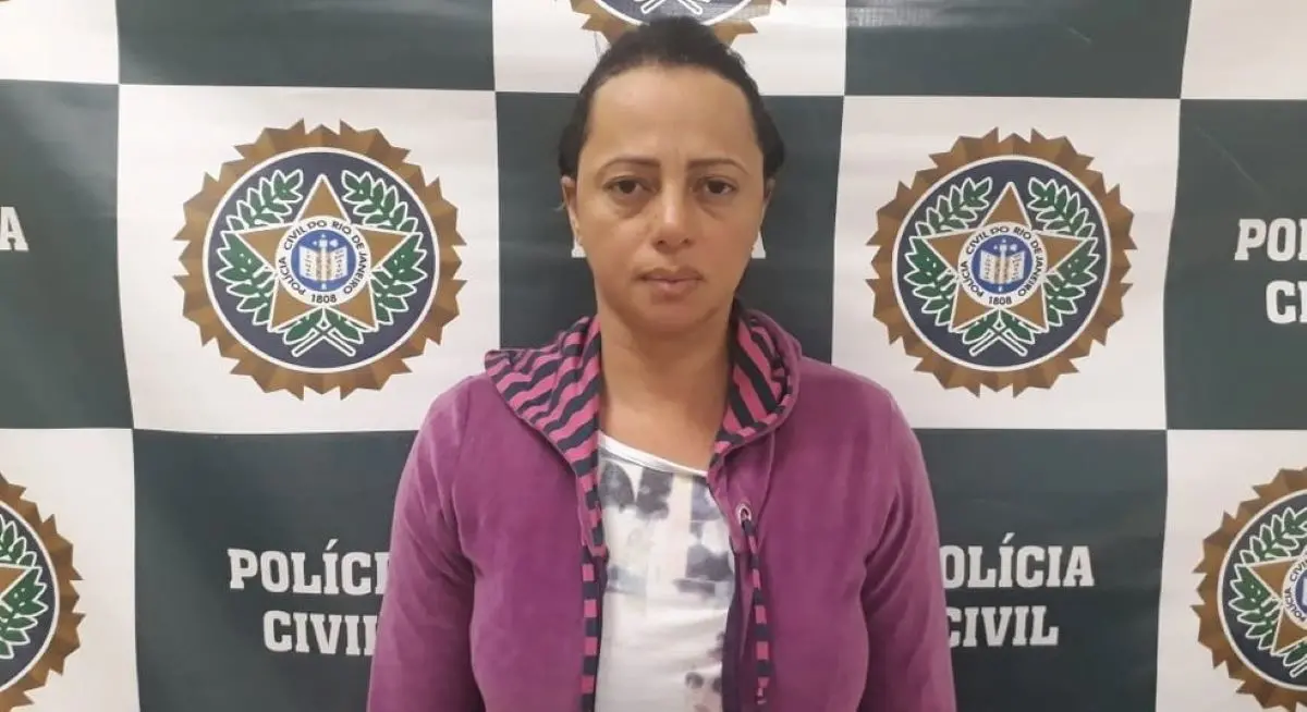 Foto de adriana almeida, a viúva da mega sena, após ser presa