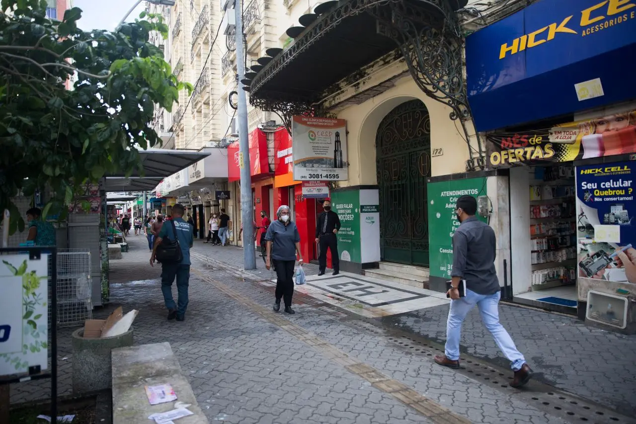 movimento no centro de fortaleza