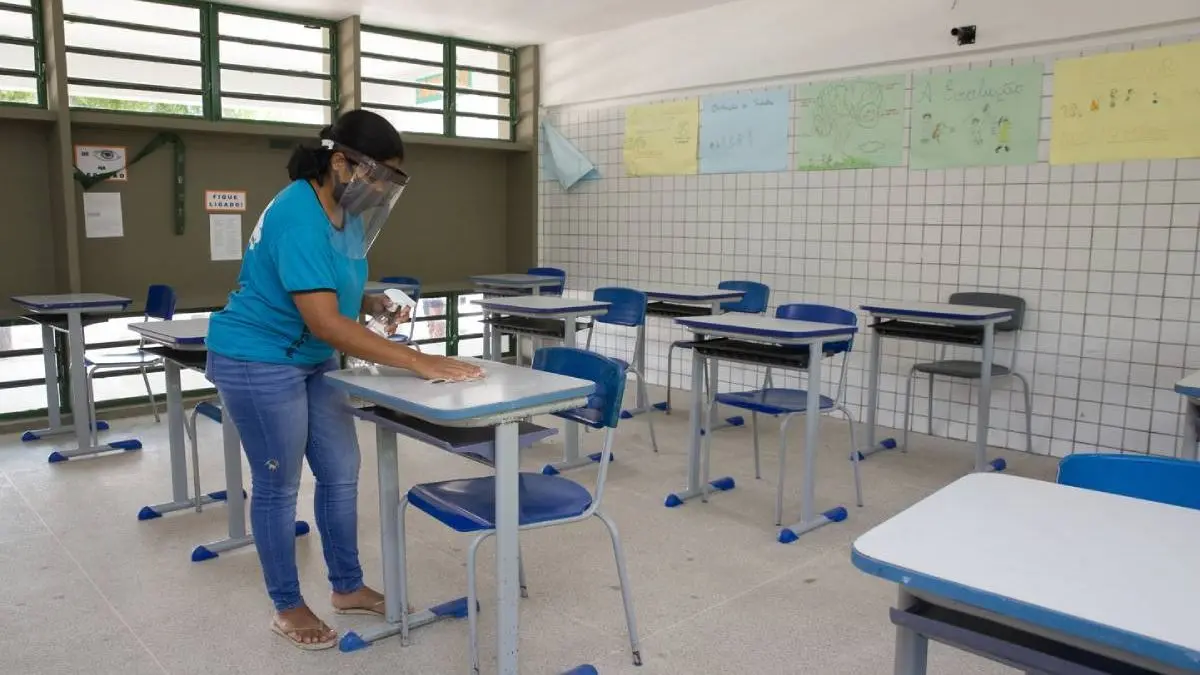 Escolas foram adaptadas para o retorno às aulas