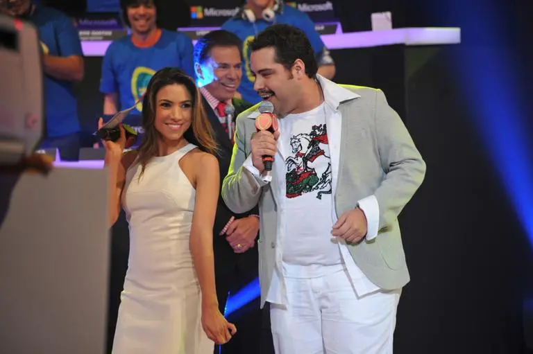 Tiago e Patrícia já atuaram juntos em programas do SBT