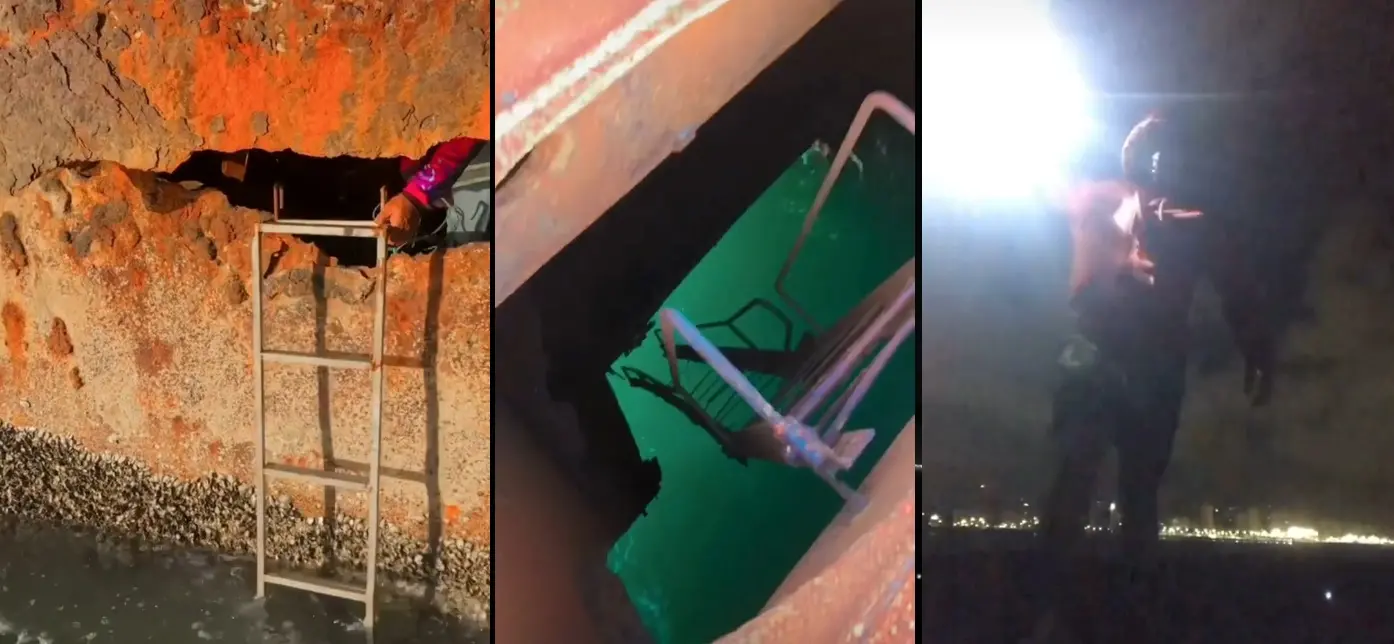 Imagens feitas por Diego de dentro do Mara Hope