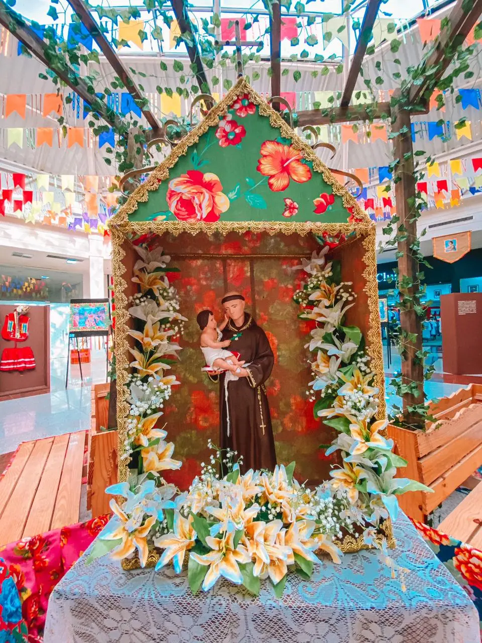 Sem o evento, uma exposição foi aberta contando um pouco sobre a festa