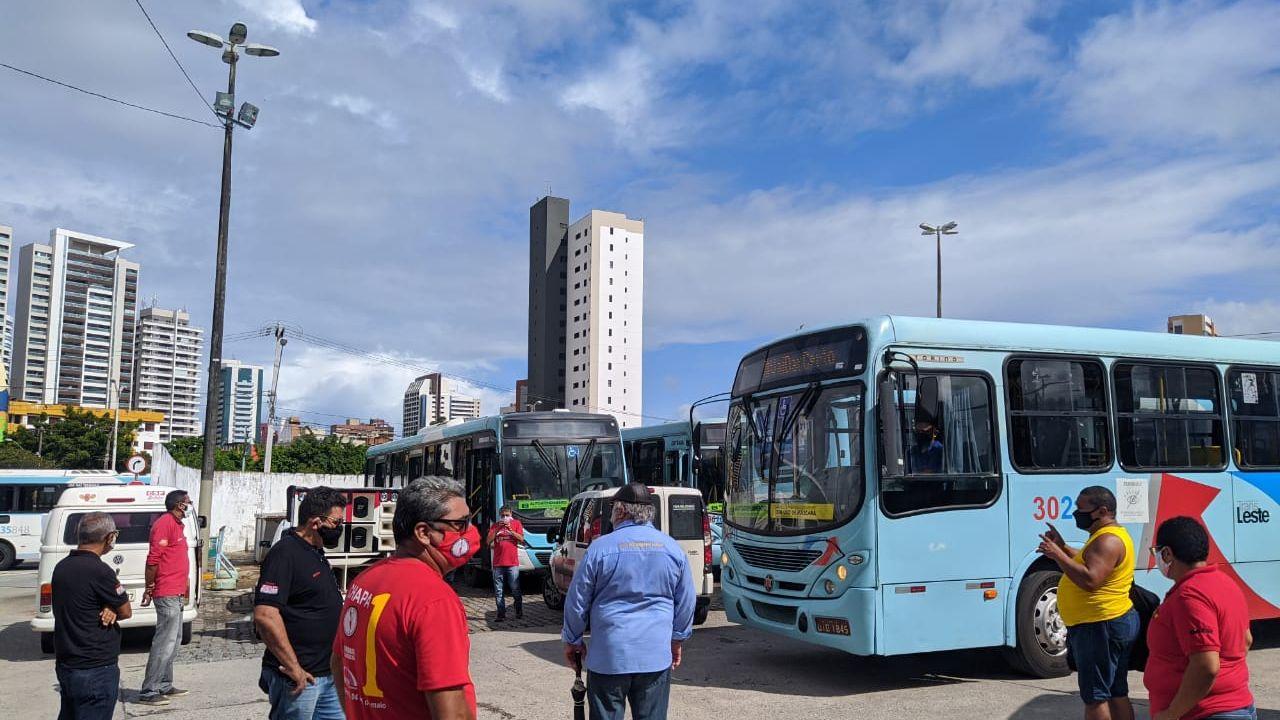 paralisação motoristas de ônibus Fortaleza