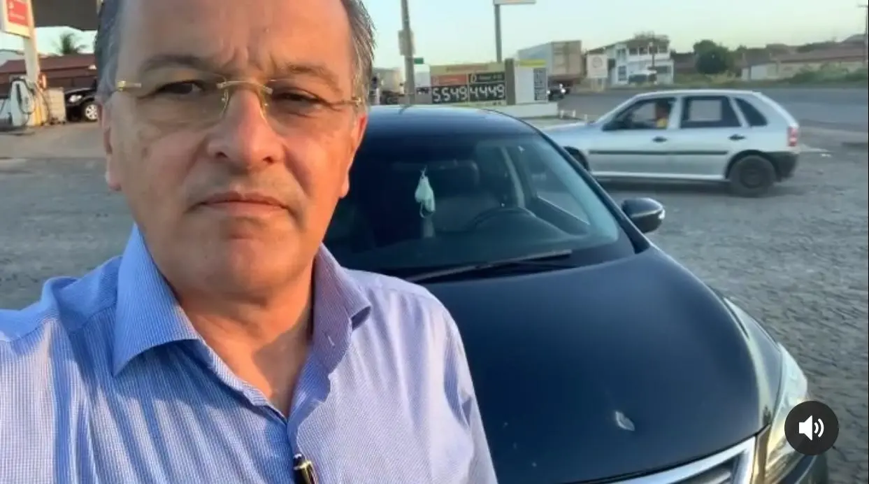 Vice-prefeito Giovanni Sampaio relatou tentativa de assalto nas redes sociais