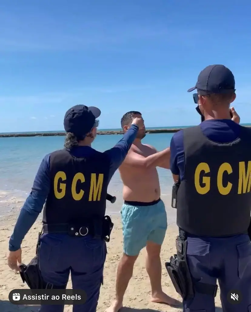 andré fernandes desrespeita decreto em praia de Pernambuco