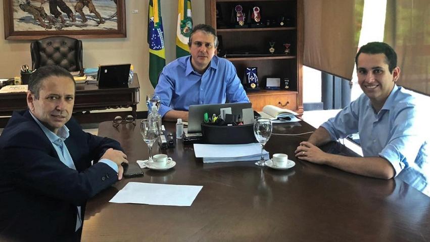 Reunião de Domingos Neto, Domingos Filho e Camilo Santana