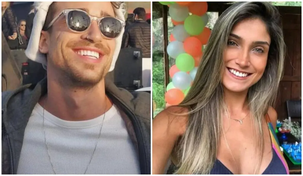 Matheus Correia e Nathalia Guzzardi em fotos das redes sociais