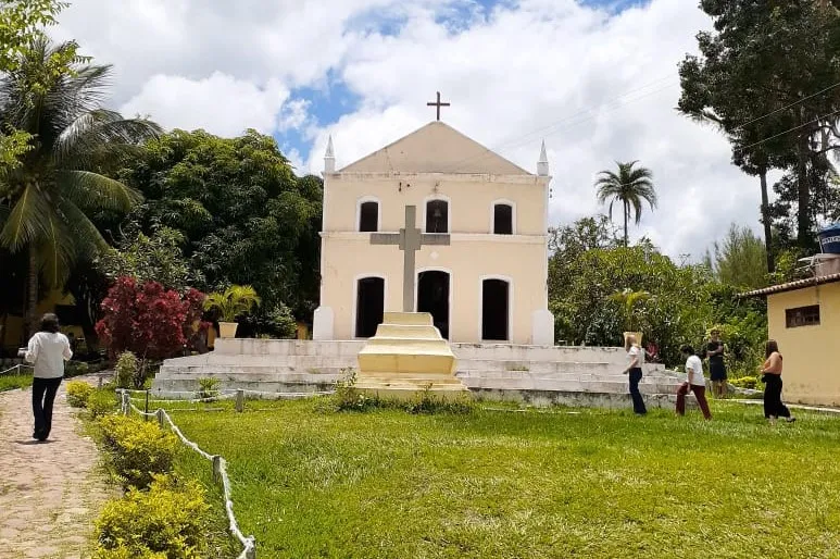 São João Batista está no altar principal de duas capelas em Barbalha, uma delas na comunidade de Riacho do Meio