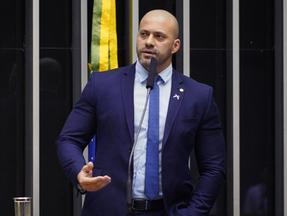 Daniel Silveira em discurso na Câmara dos Deputados