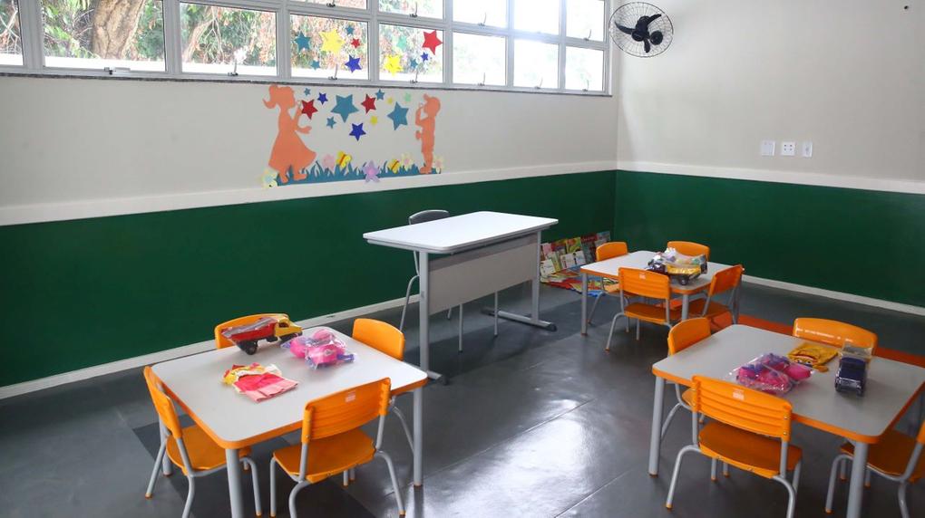 sala de aula da educação infantil