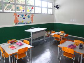sala de aula da educação infantil