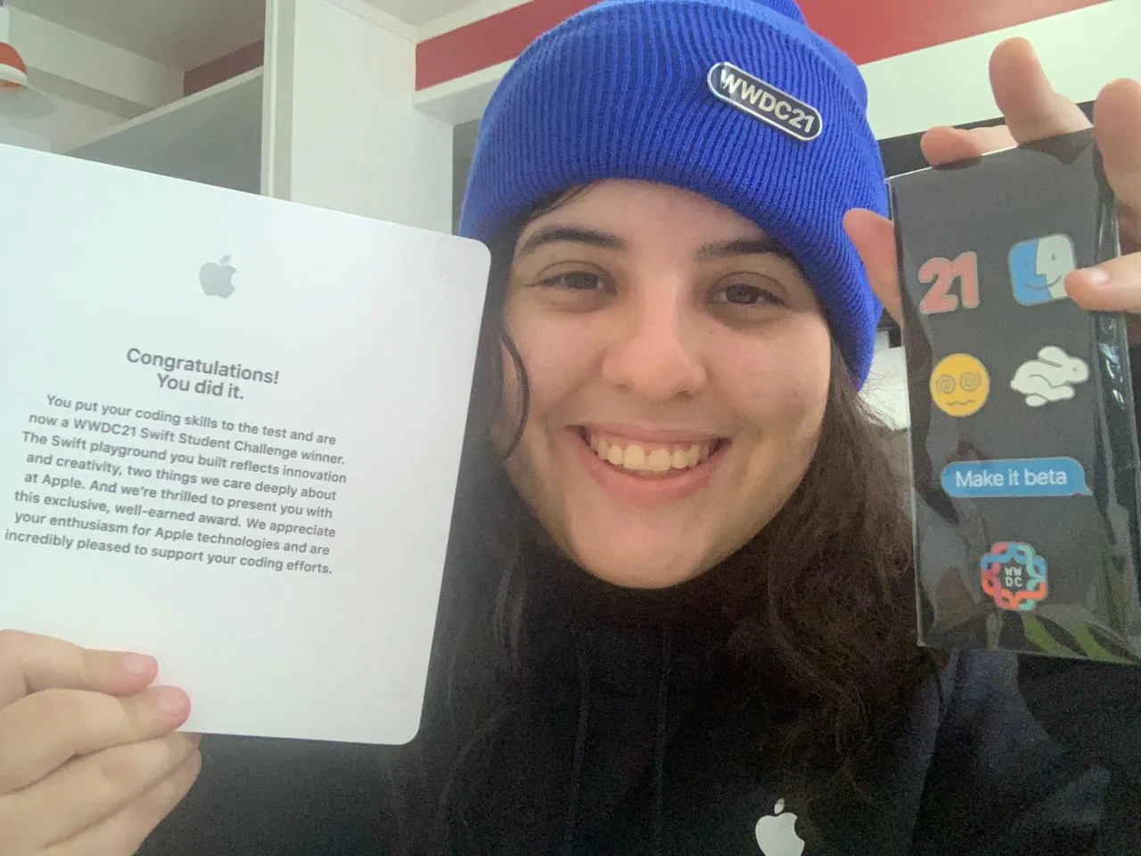 Por conta da pandemia, a Apple modificou o evento para formato remoto, enviando brindes aos vencedores e um ano de associação ao Apple Developer Program