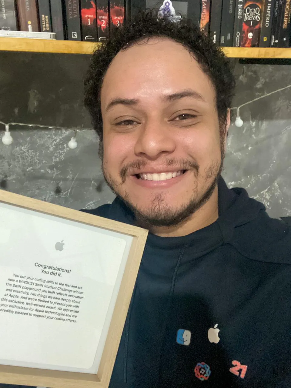 O estudante de Engenharia de Computação do IFCE, David Augusto, se surpreendeu ao ser contemplado pela premiação ao se inscrever pela primeira vez na competição