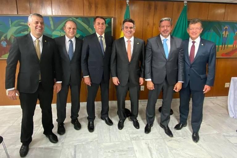 Bolsonaro e integrantes do Centrão