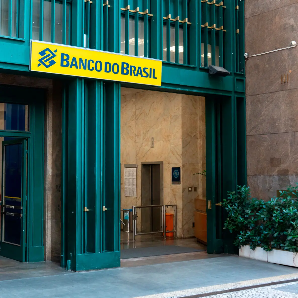 Fachada de uma agência do Banco do Brasil em que um dos aprovados no concurso pode trabalhar