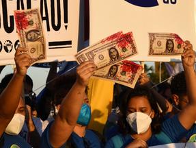 Protesto em Brasília contra suposto esquema de corrupção na compra de vacinas
