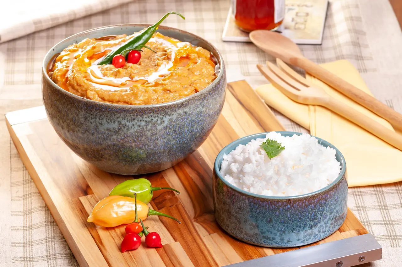 Foto de vatapá com arroz