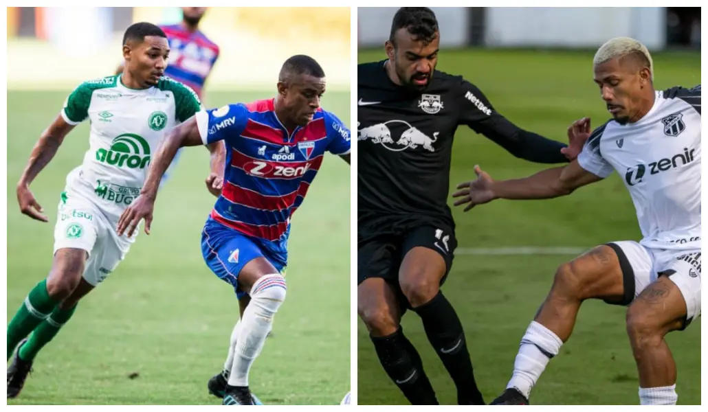 Imagens de Fortaleza x Chape e Bragantino x Ceará