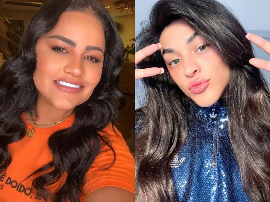 Pabllo Vittar eMara Pavanelly em fotos do Instagram