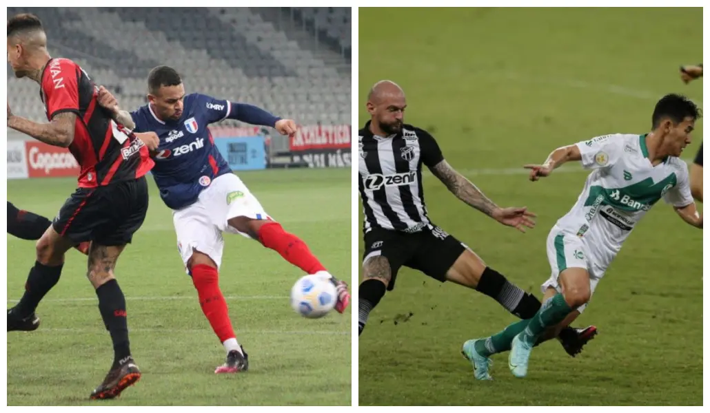 Imagens de Athletico-PR x Fortaleza e Ceará x Juventude