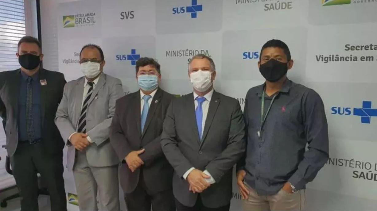 Registro publicado pro Amilton Gomes de reunião no Ministério da Saúde