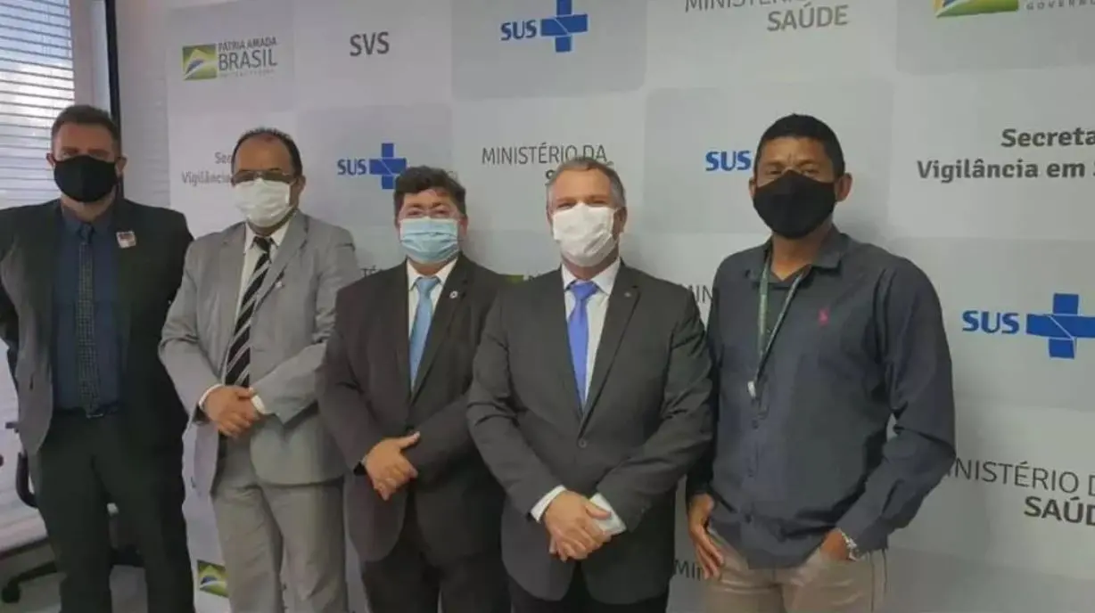 Registro publicado pro Amilton Gomes de reunião no Ministério da Saúde