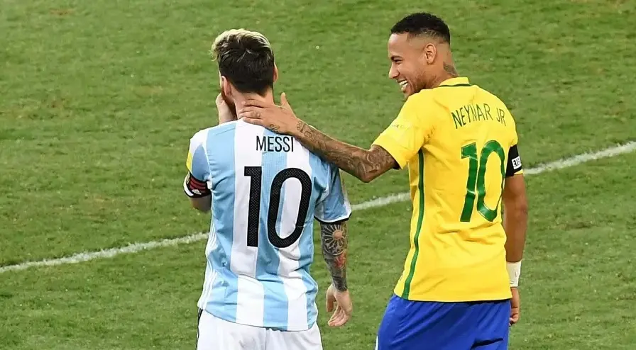 Imagem da notícia Neymar faz post para Messi no dia de sua despedida da Seleção Argentina