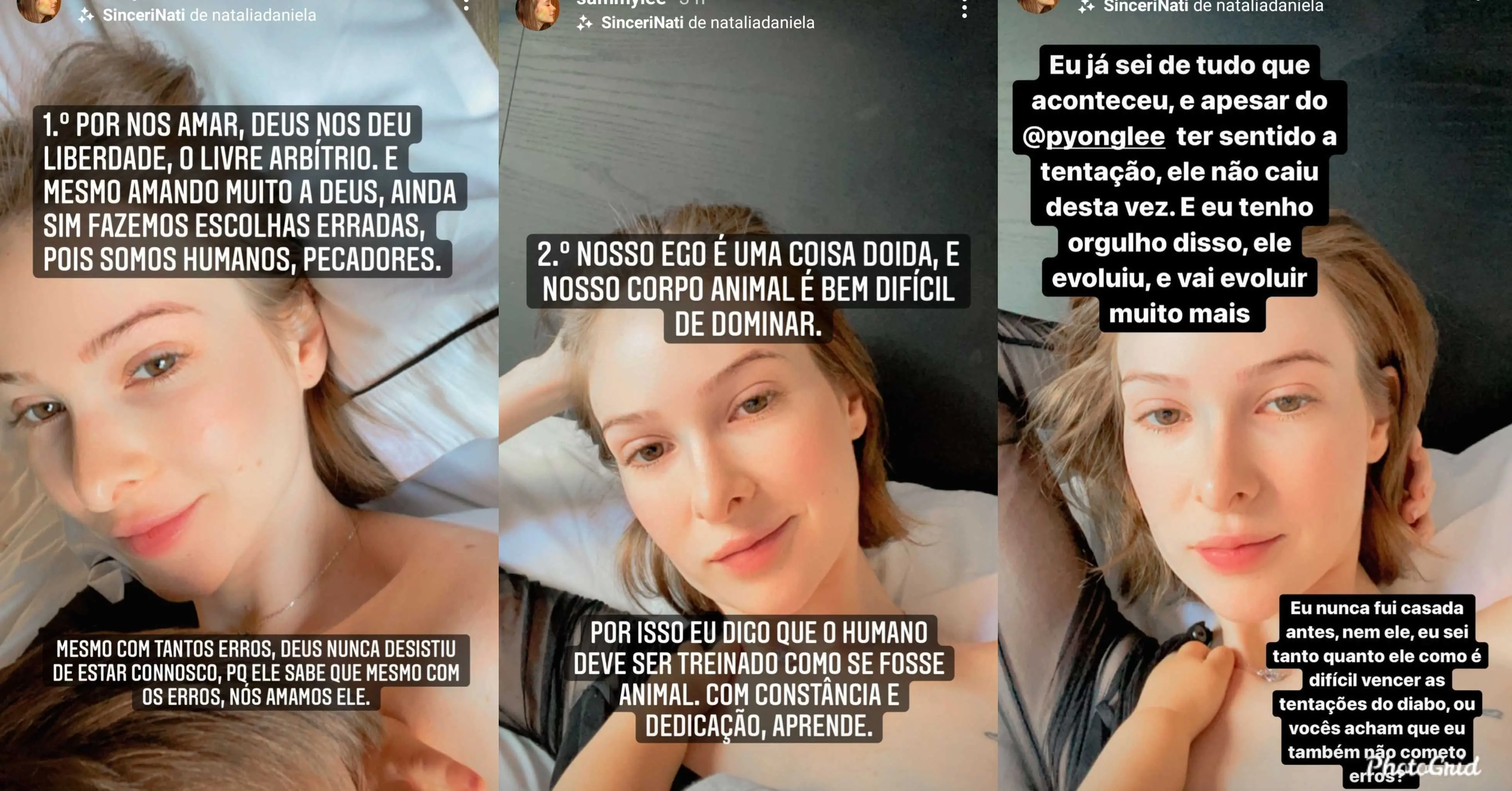 Publicações de Sammy Lee em rede social