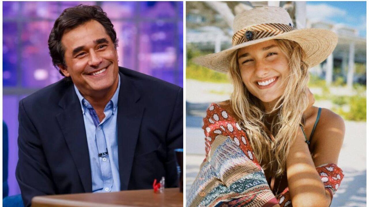 Montagem de fotos de Luciano Szafir e Sasha Meneghel