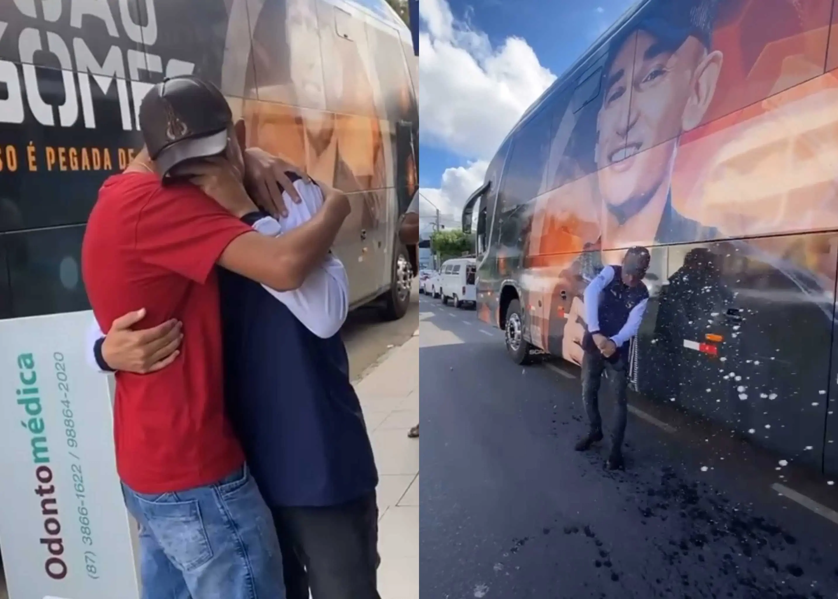 Cantor comemorou conquista com banho de champanhe