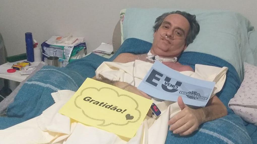 Paciente recuperado da Covid-19 no Ceará