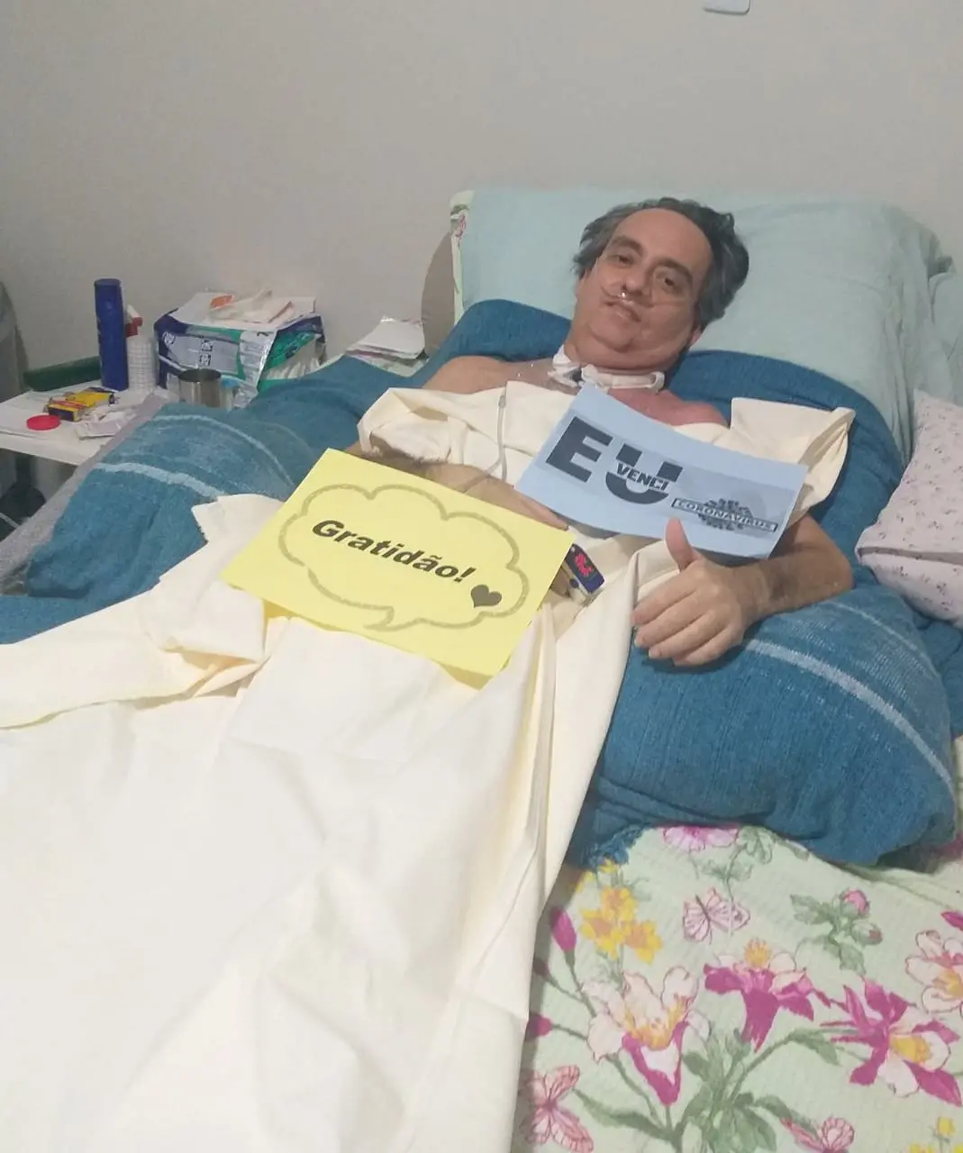 Paciente recuperado da Covid-19 no Ceará