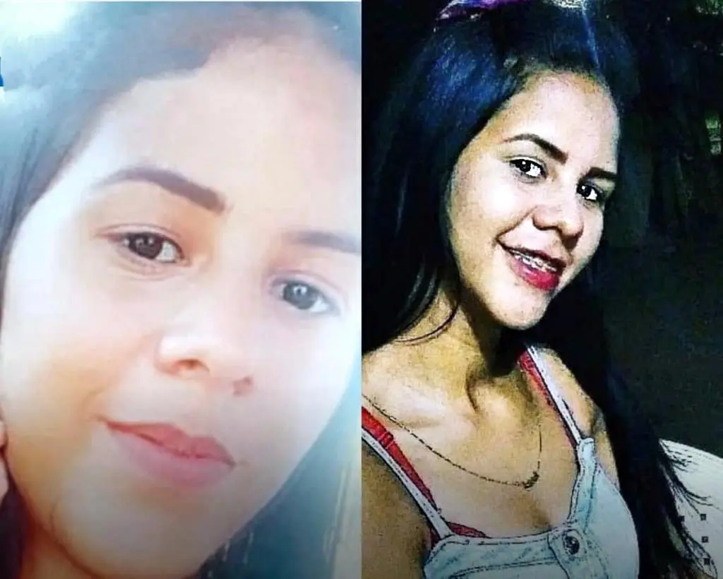 Montagem com fotos das duas vítimas de duplo homicídio