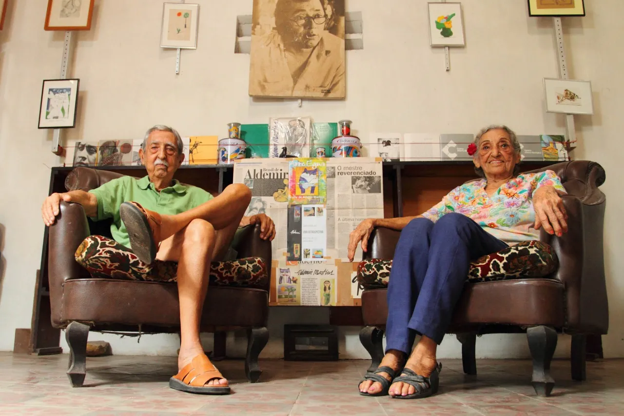 Registro do casal em 2012