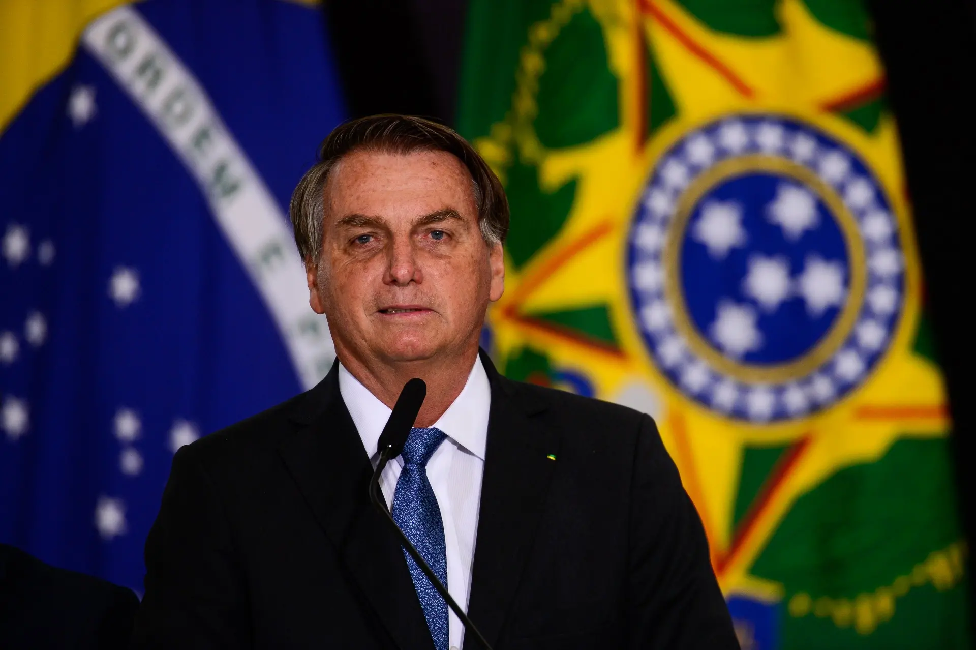 Bolsonaro em pronunciamento como Presidente da República