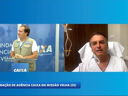Bolsonaro participa de inauguração em agência da Caixa em Missão Velha