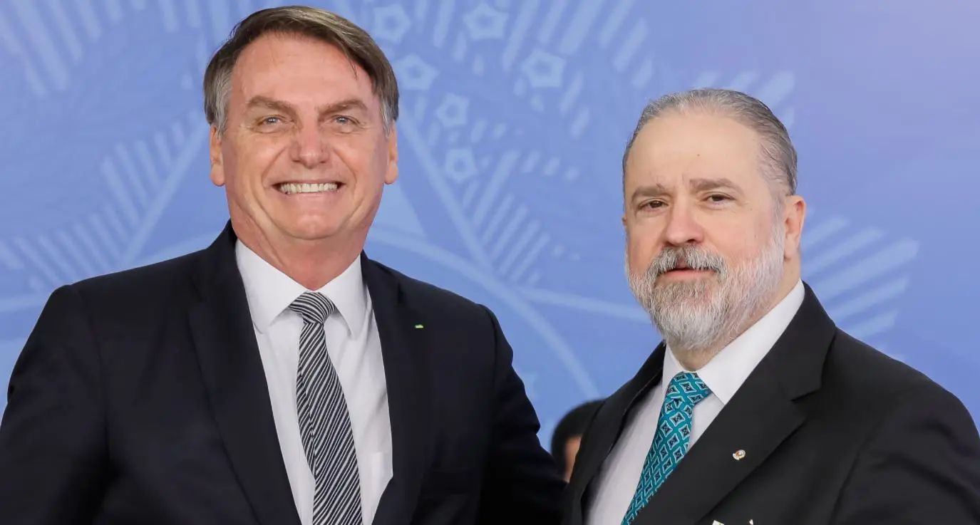 Presidente Jair Bolsonaro e Augusto Aras