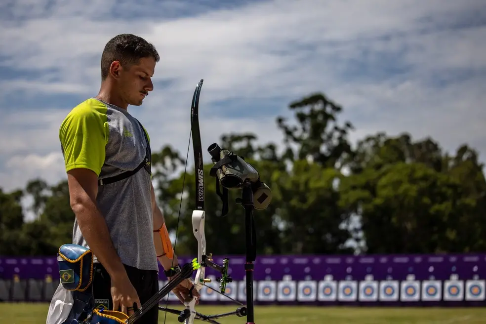 Marcus D'Almeida, atleta brasileiro de tiro com arco