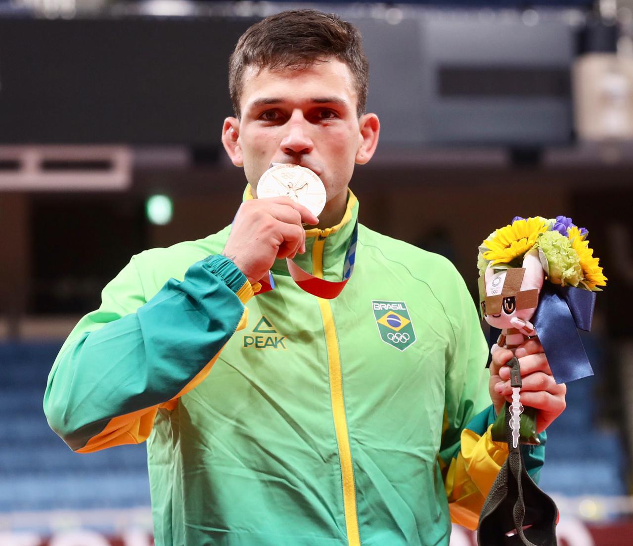 Judoca brasileiro Daniel Cargnin conquistou a medalha de bronze nos Jogos Olímpicos de Tóquio