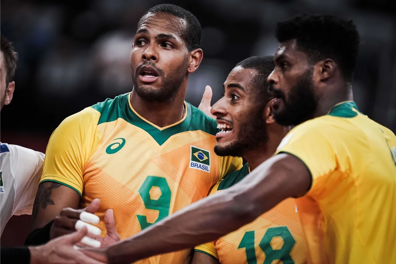 O Brasil venceu as duas primeiras rodadas disputadas no vôlei masculino dos Jogos Olímpicos