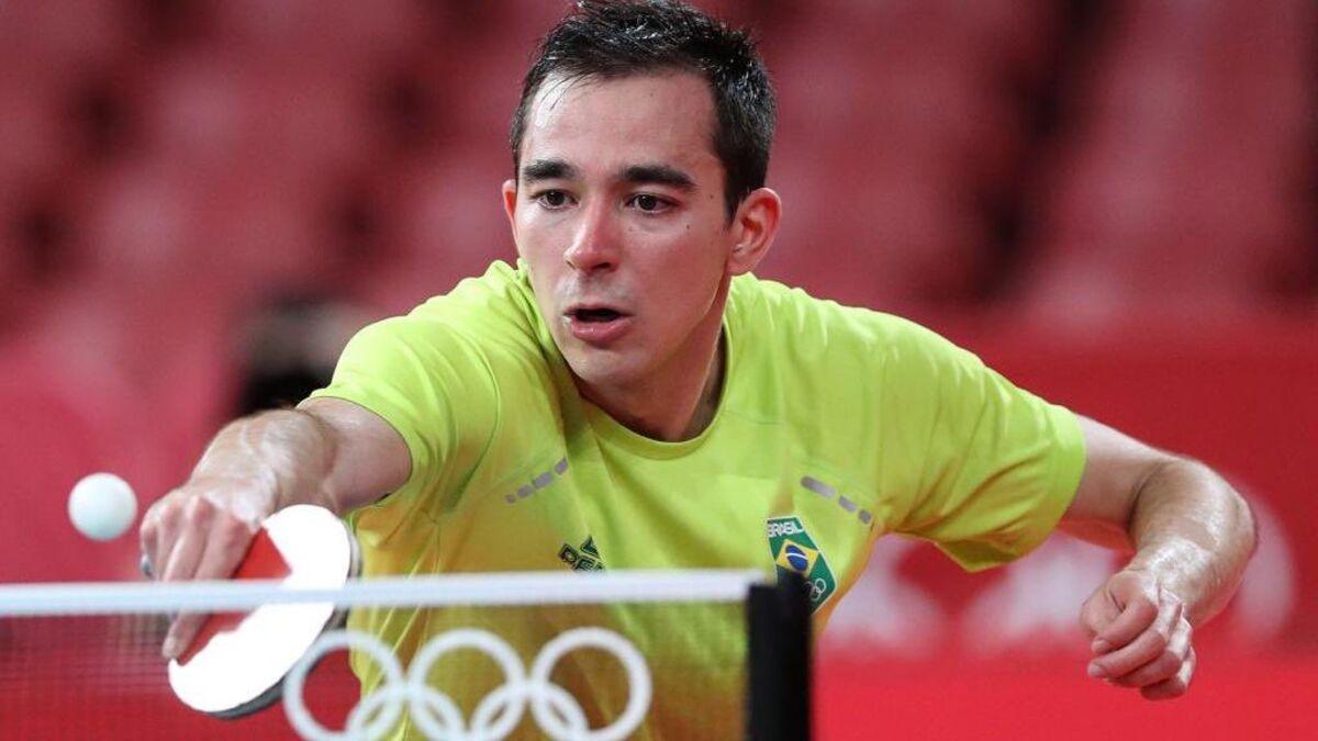 Hugo Calderano, atleta do tênis de mesa