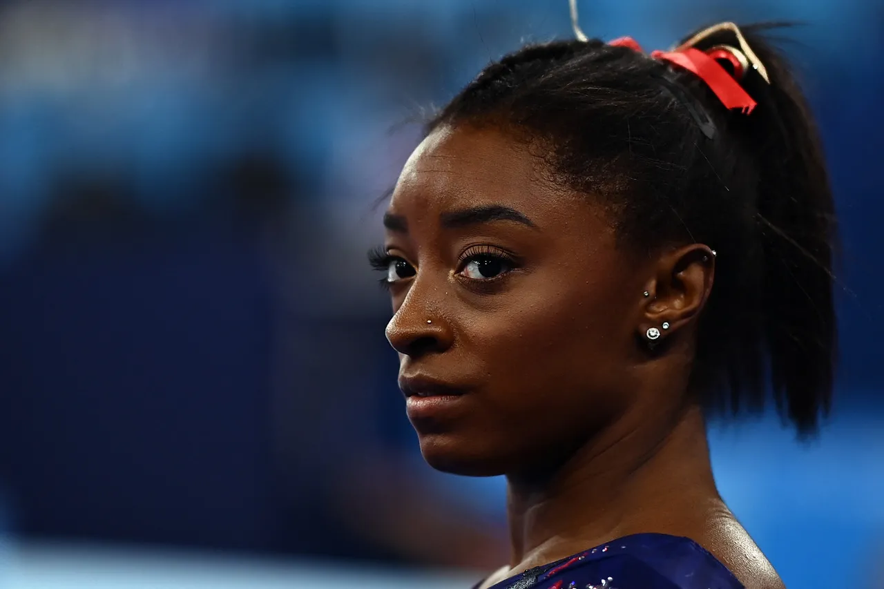 Foto da ginasta americana Simone Biles