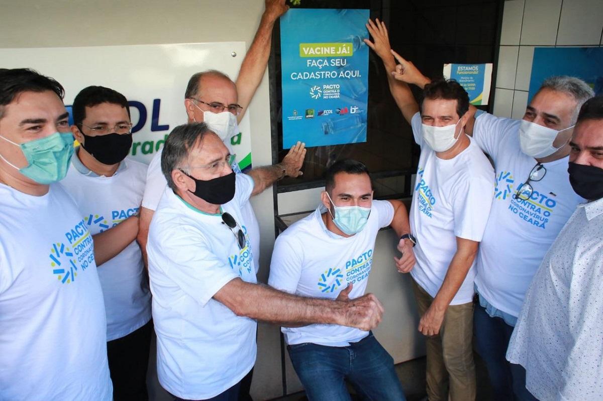 Deputados do Ceará juntos em evento contra o coronavírus