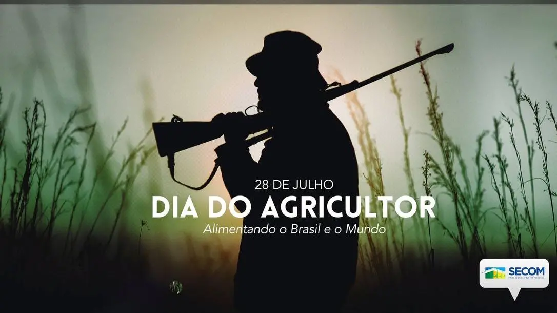 Publicação do governo federal em homenagem ao Dia do Agricultor