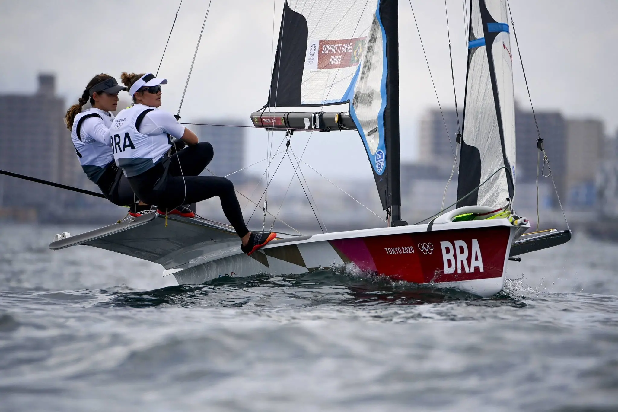 Elas foram impecáveis na medal race