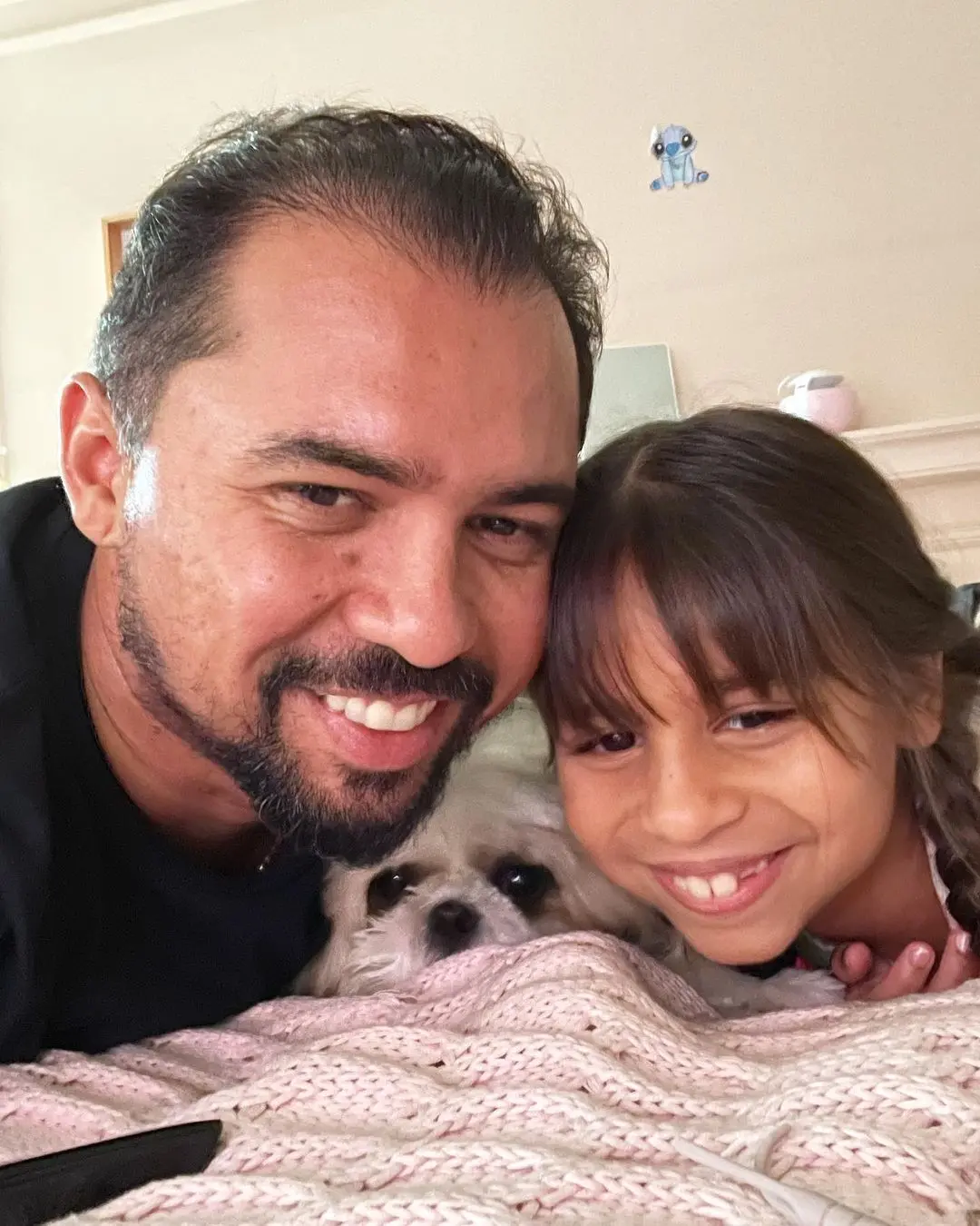 Xand Avião com a filha mais nova, chamada por bebela