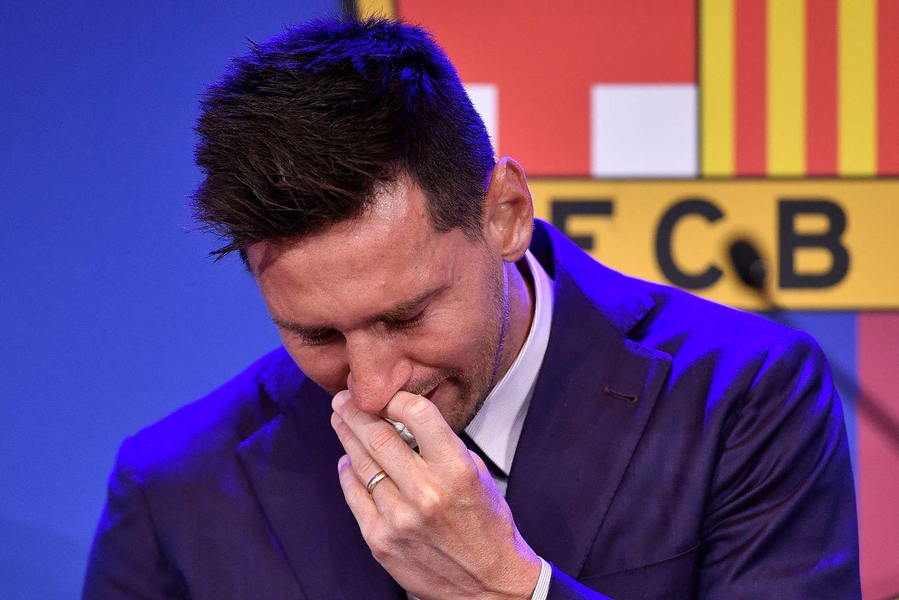 messi emocionado