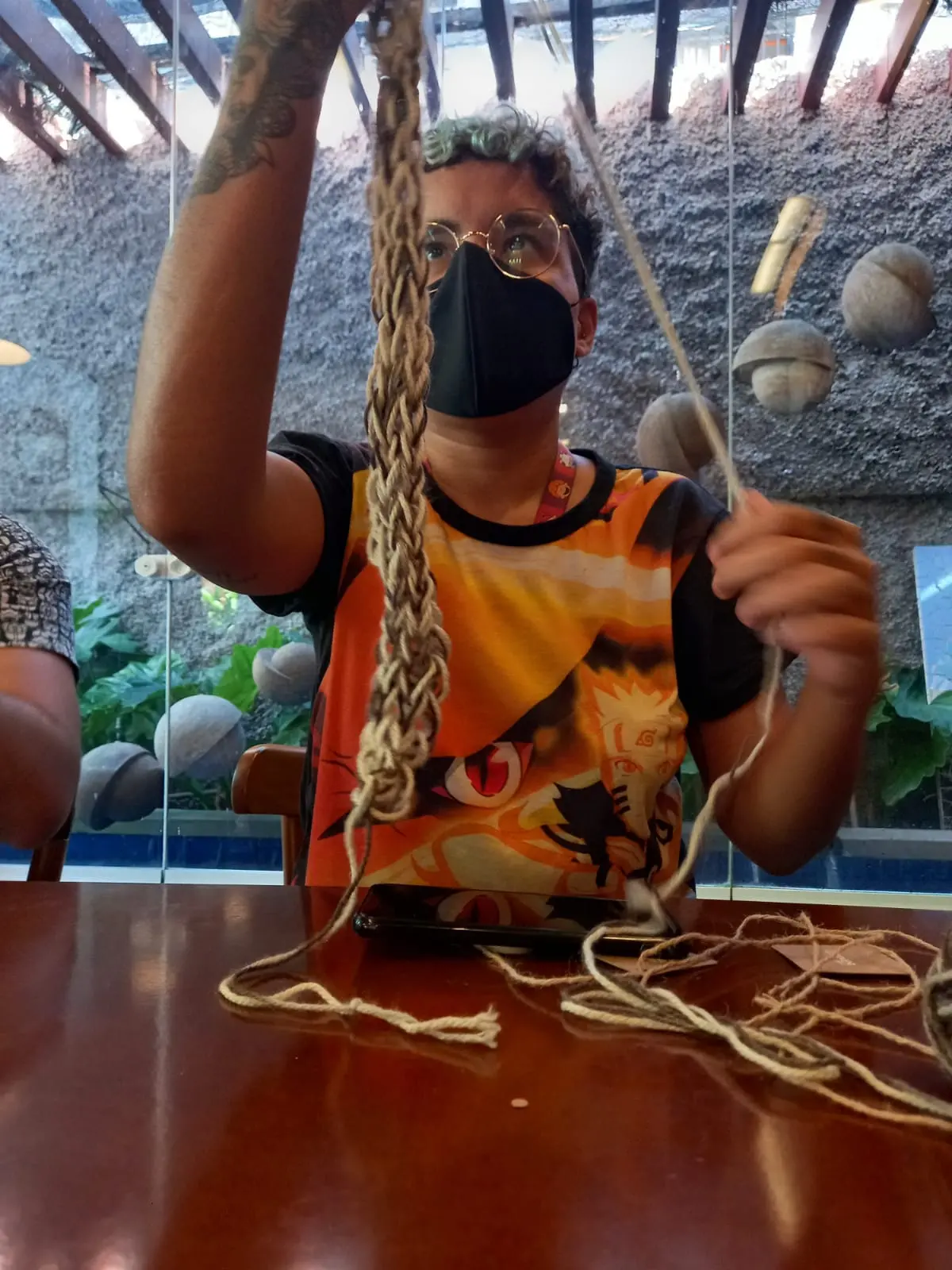 tricô de dedos
