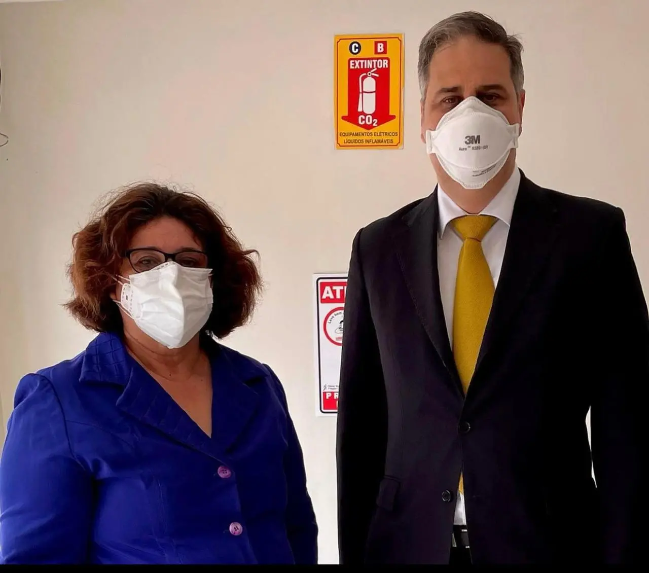 Desembargadora presidente Regina Gláucia e Erinaldo Dantas, Presidente da OAB/CE