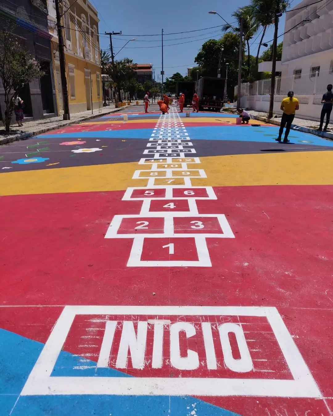 Amarelinha gigante Fortaleza, maior amarelinha do Brasil
